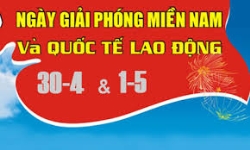 THÔNG BÁO NGHĨ LỄ 30-4 & 01-05